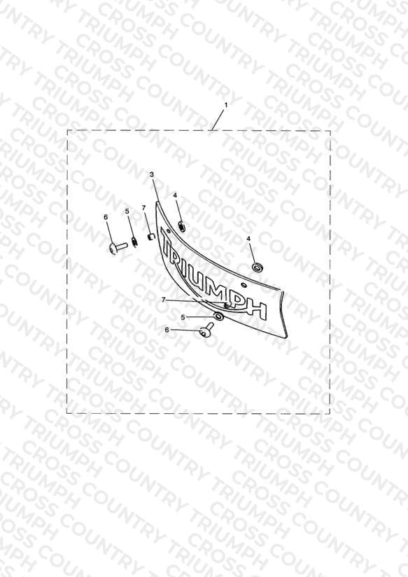 Tank Badge Kit, Clear