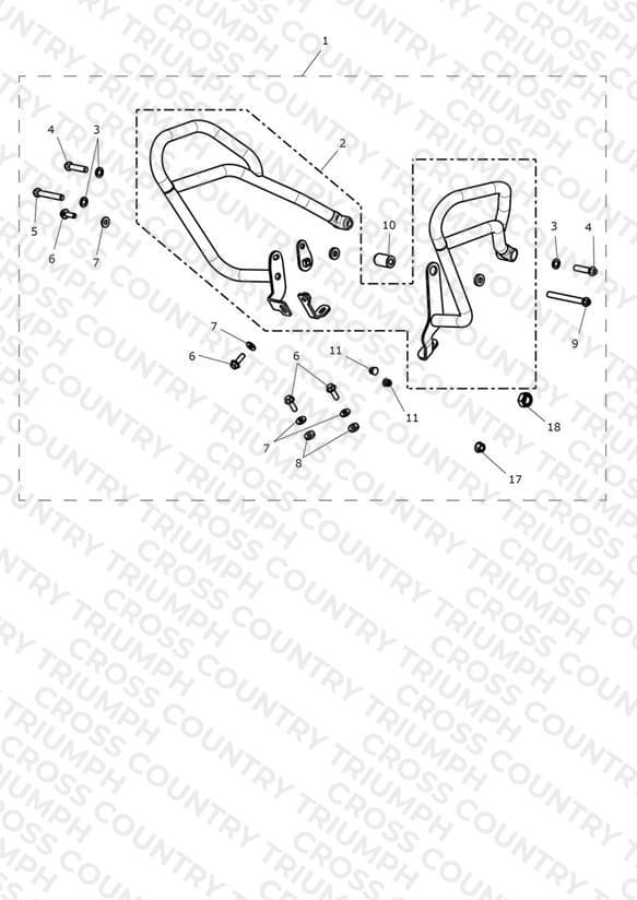 Fuel Tank Pro Bars Kit, Black