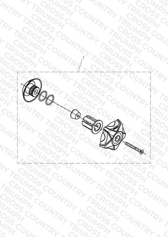 Finisher Kit, Axle Nut, Black