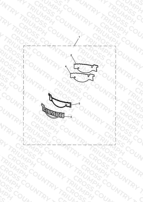 Tank Badge Kit, Cast