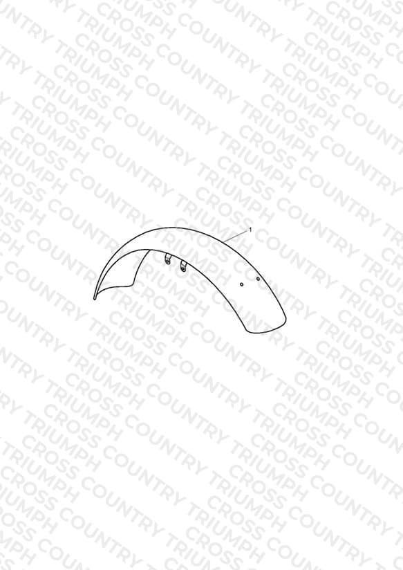Mudguard, Front, Chrome
