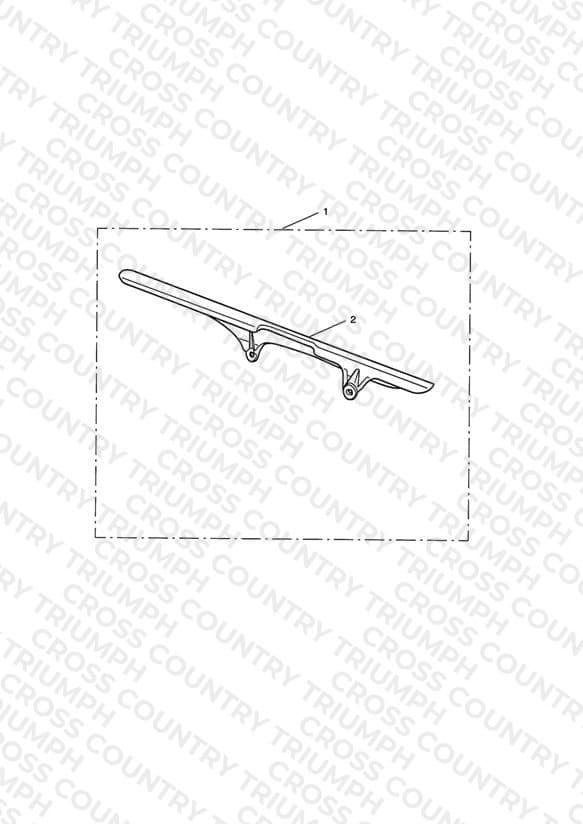 Upper Chain Guard, Carbon Fibre