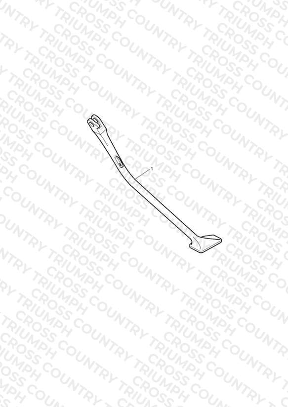 Side Stand Kit, Chrome
