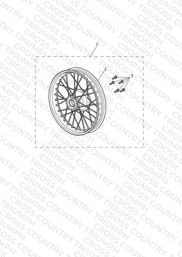 Front Wheel Kit, Chrome