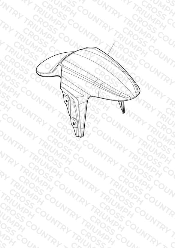 Front Mudguard Kit, Carbon