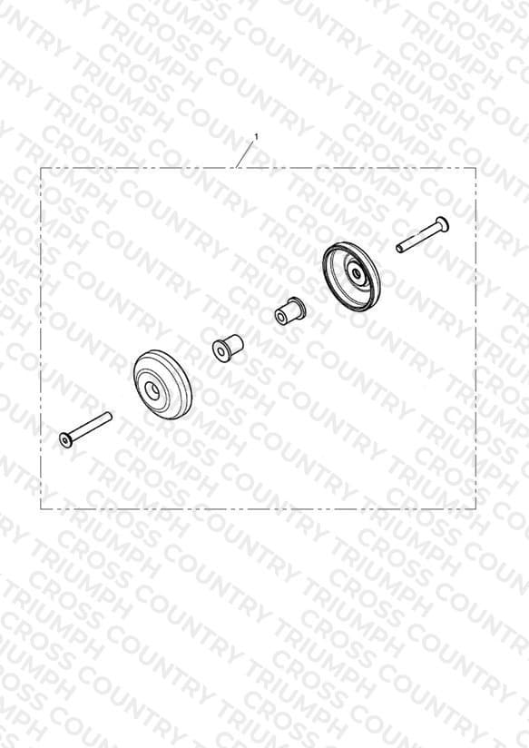 Swing Arm Pivot Cover, Black, Kit