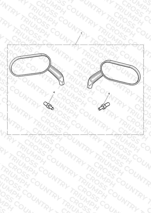 Oval Mirrors, Cast, Chrome