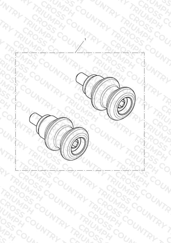 Paddock Stand Bobbin Kit, Black