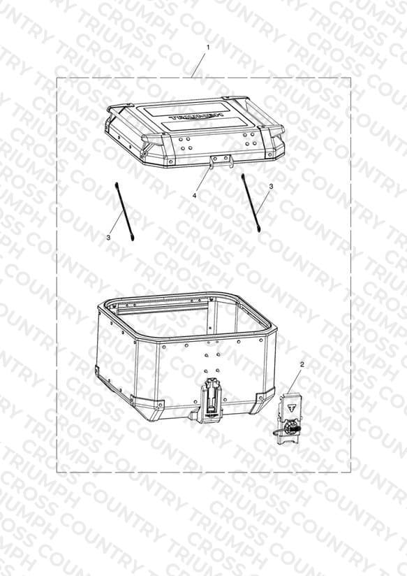 Top Box, Aluminium, Blk, KL