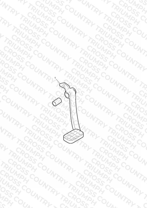 Brake Pedal Kit, Chrome