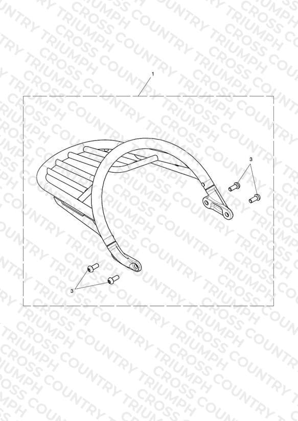 Grab Rail & Rack Kit, Chrome