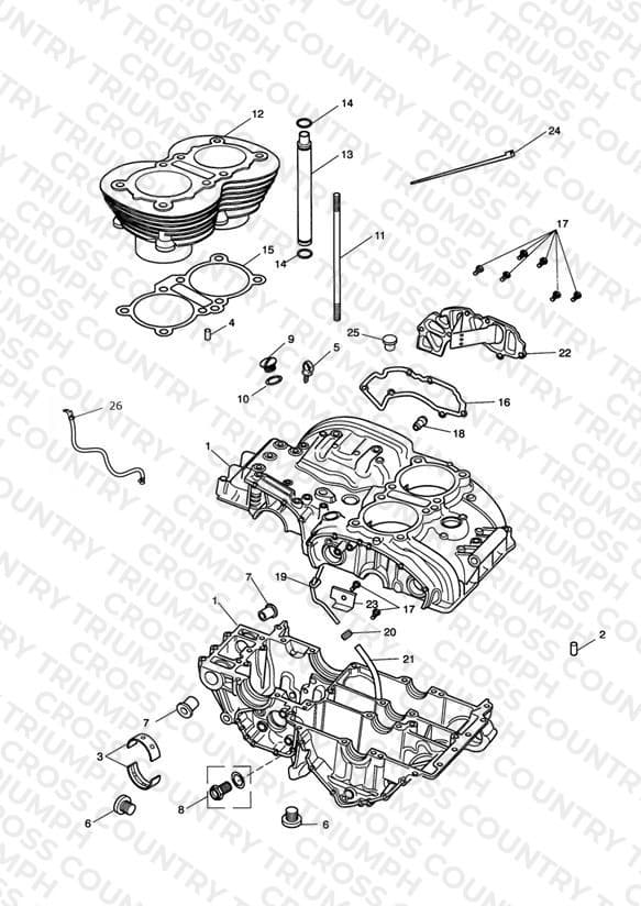 C/case & Ftgs - Bonny Eng No 221609 > (Expt Eng No's 229407 > 230164)