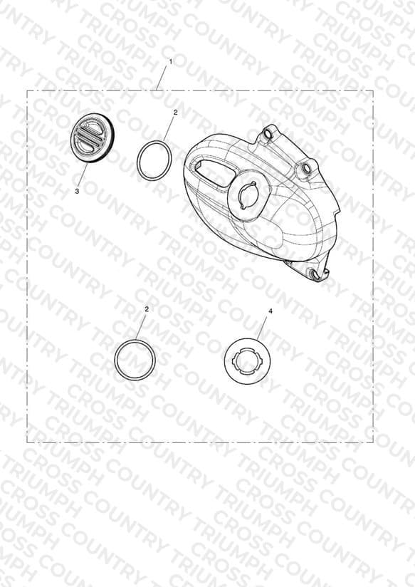 Sprocket Cover, Chrome