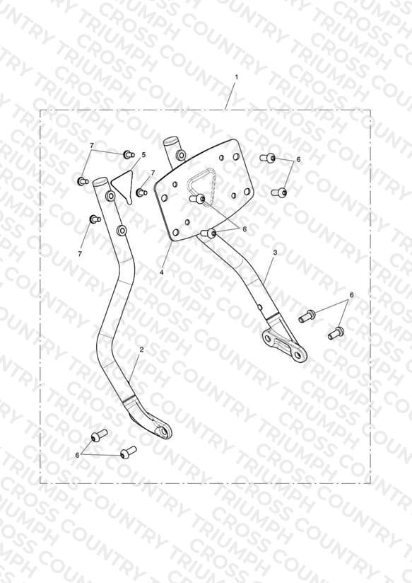 Uprights Kit, Backrest, Black