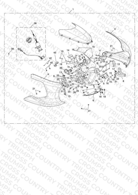Front Fairing Kit, Painted - > 749069