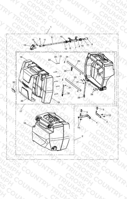 2 Box Pannier Kit, Touring, US