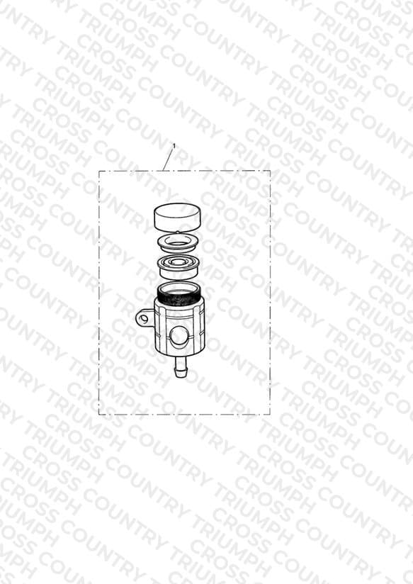 Reservoir, Rear Brake, Type 1