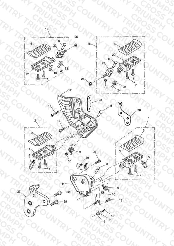 Footrests & Control Plates