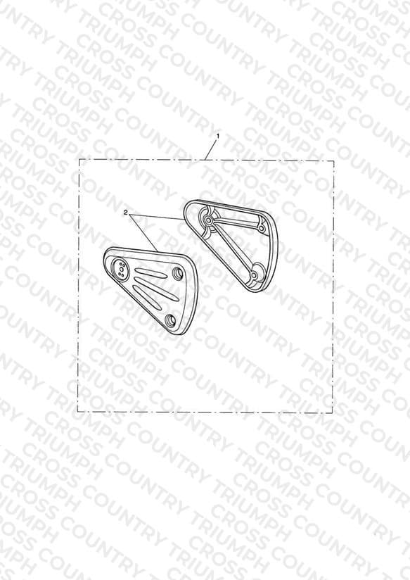 Footrest Hanger Kit, Standard