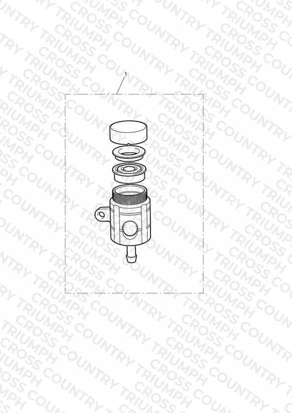 Reservoir, Rear Brake, Type 2
