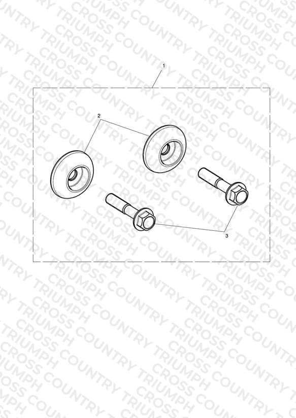 Rear Footrest Finisher Kit