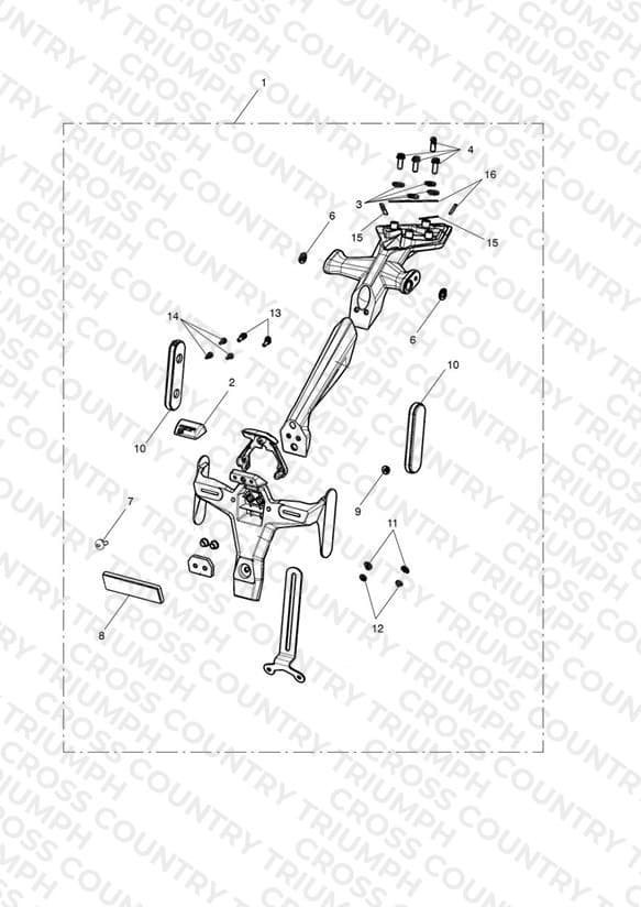 Licence Plate Holder Kit