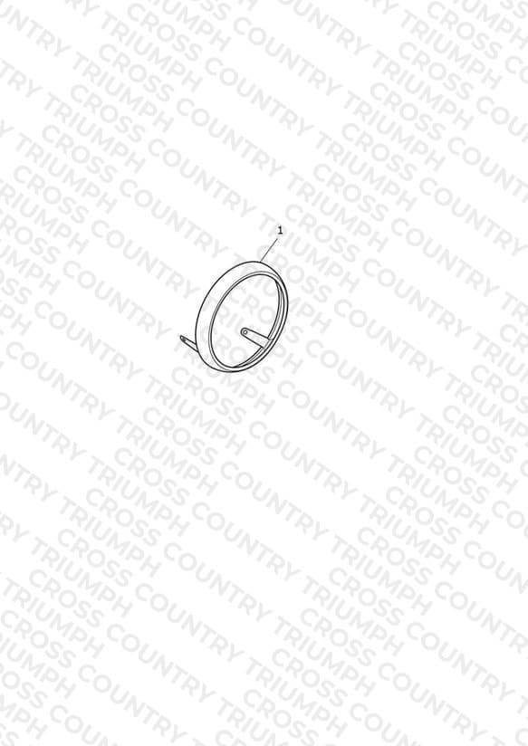 Headlight Bezel, Black