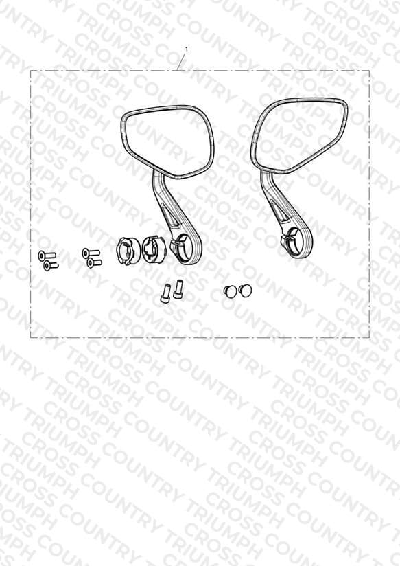 Bar End Mirror, Sports, Kit
