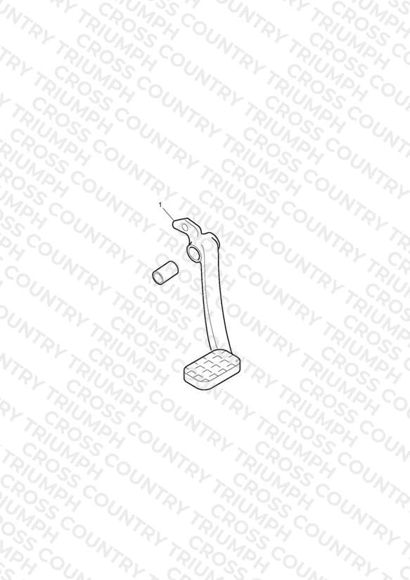 Brake Pedal Kit, Chrome