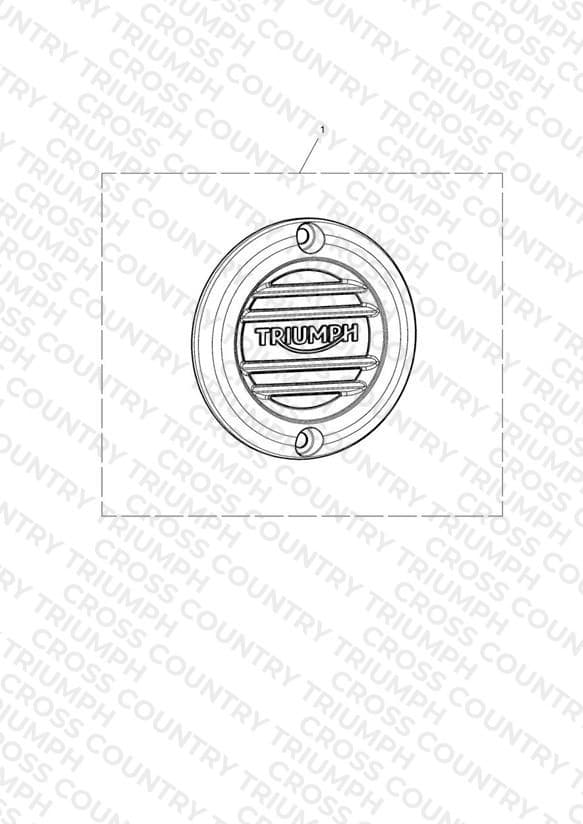 Clutch Badge, Ribbed, Dark