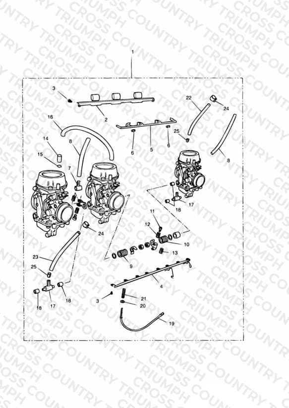 Carburettors 3 Cylinder - All Markets Except US CAL » ENG NO 55880