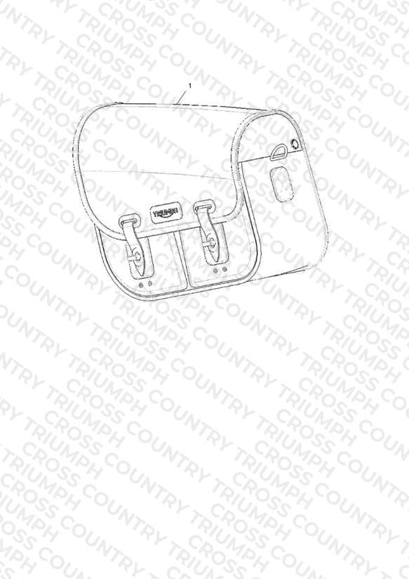 Pannier, Waxed Cotton, Black, LH