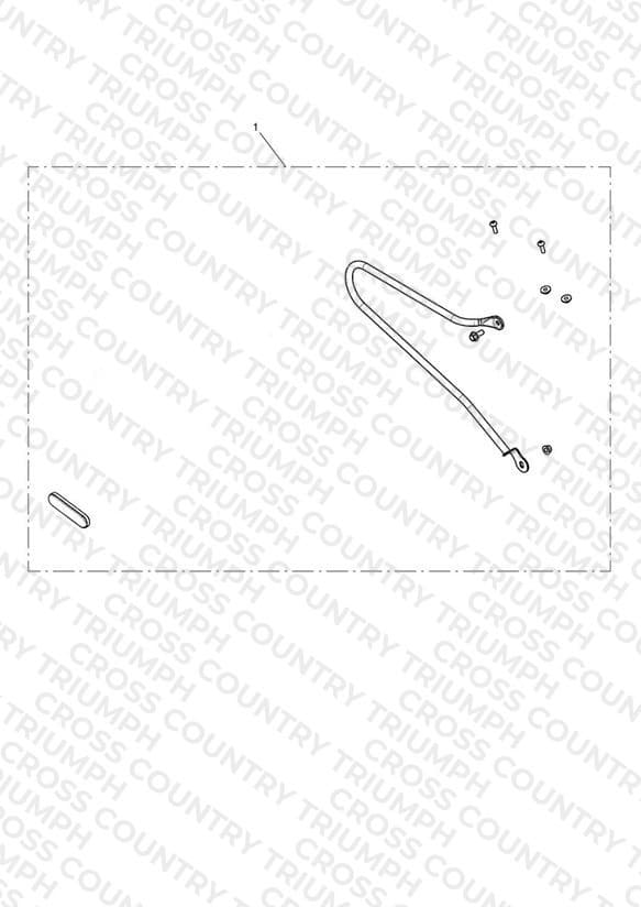 Pannier Rail Kit, RHS