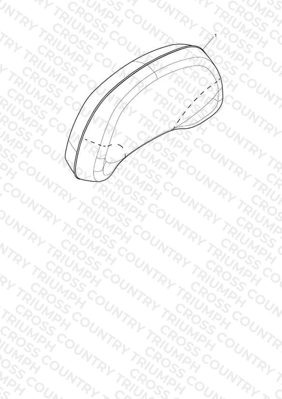 Pad, Backrest, Type 2, Black