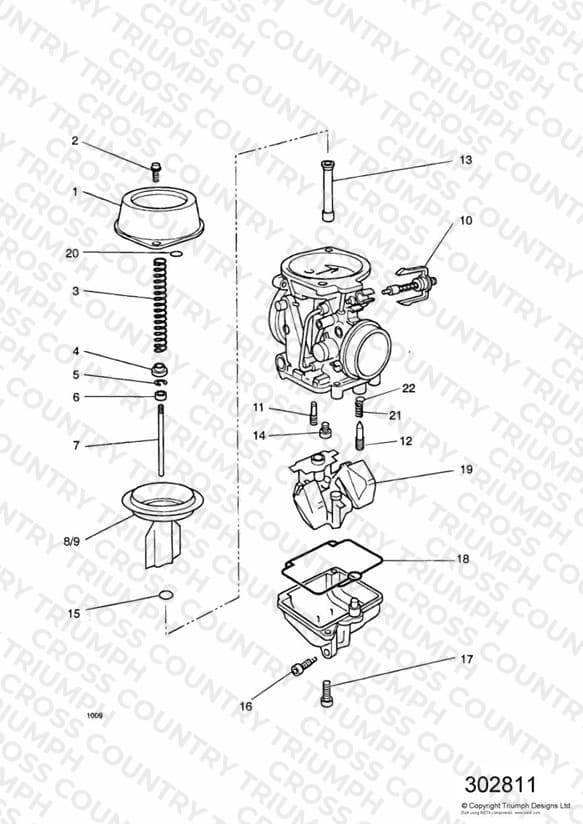 Carburettor Parts 3 Cyl (Carb Assy T1240900 & T1240620)