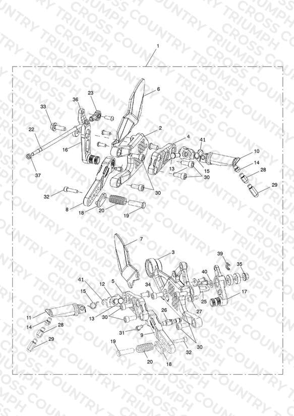 Rear Sets, Adj, Std