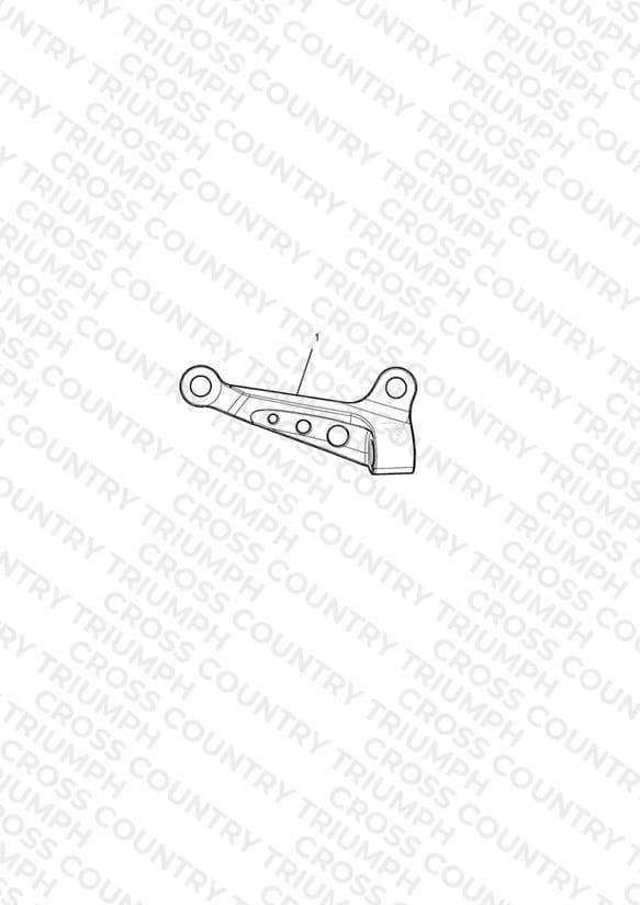 Clutch Cable Guide, Clear Anodised