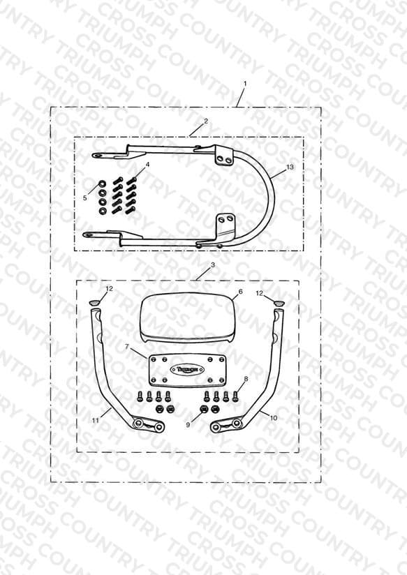 Passenger Backrest High Kit