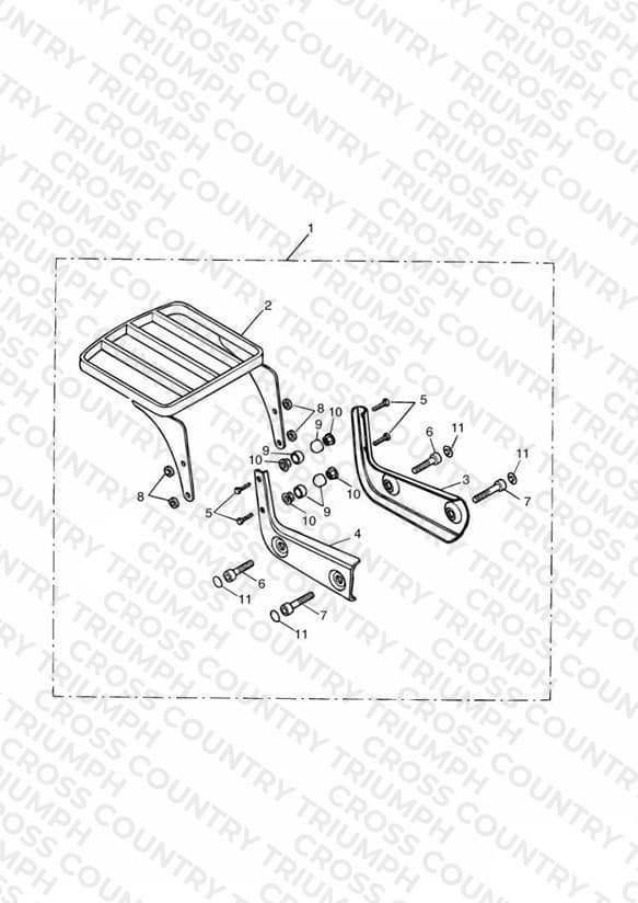 Luggage Rack (Mounting Plate) Kit