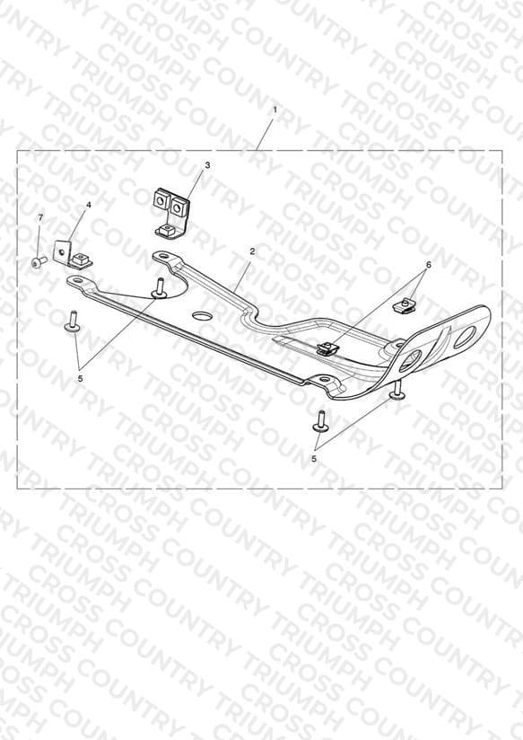 Sump Plate, Aluminium, Clear