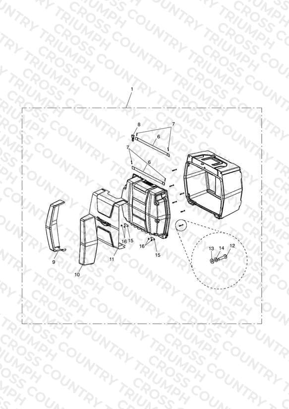 Top Box Assy, Unpowered