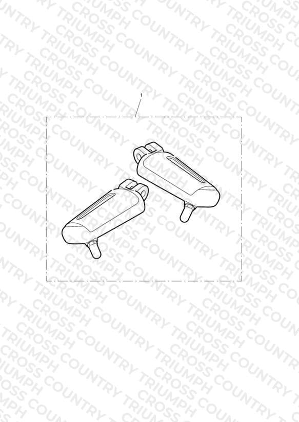 Chromeline Rider Footrests
