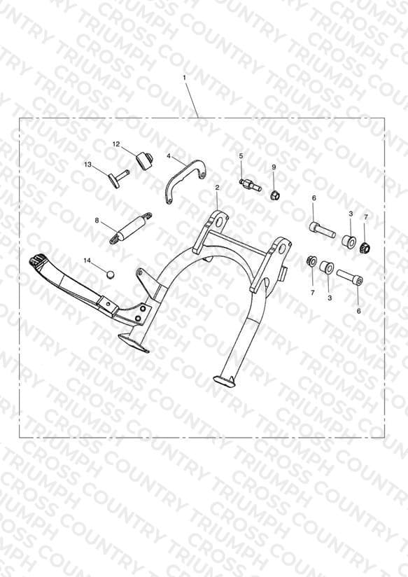 Centre Stand Kit - Non EVAP Only