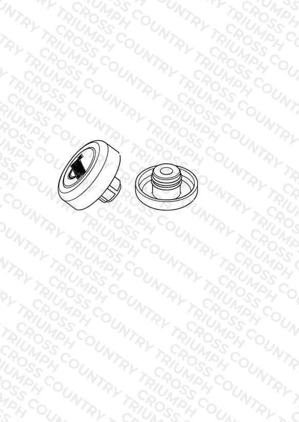 Axle Nut Cover Kit, Black - Sprint ST from VIN 208167