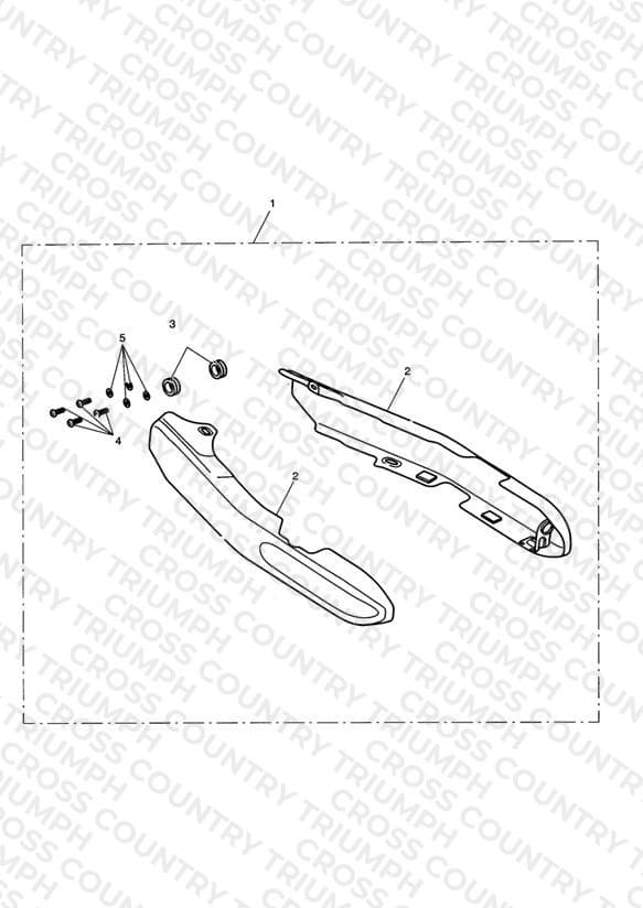 Swingarm Cover Kit, Chrome