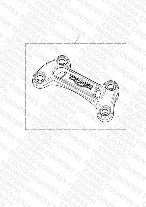 Upper Handlebar Clamp, 22.2 Bar