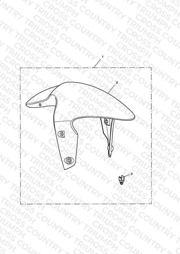 Front Mudguard Kit, Carbon Fibre