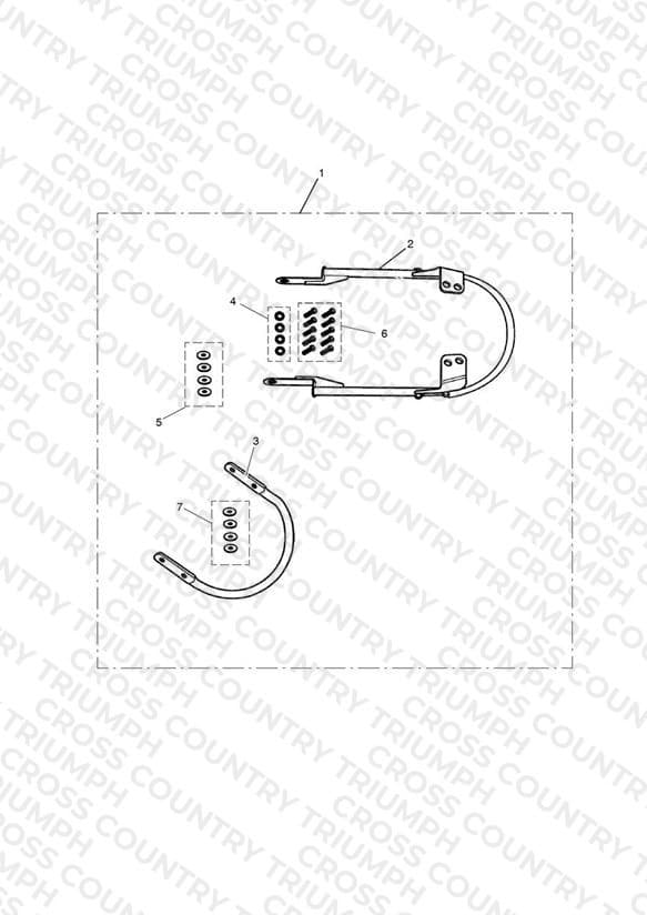 Chrome Grab Rail Kit