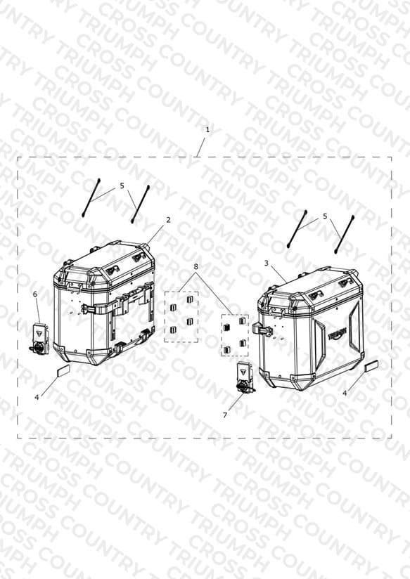 Pannier Kit, Aluminium, Silver