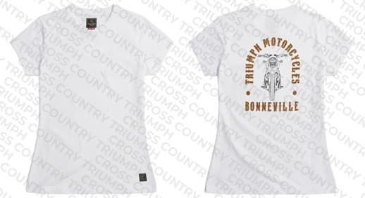 Bonneville Ladies T120 Tee White